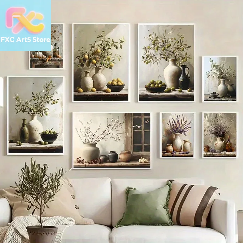 1pc frameless 1pc  Retro Still - Family Tree Print reseña y precio