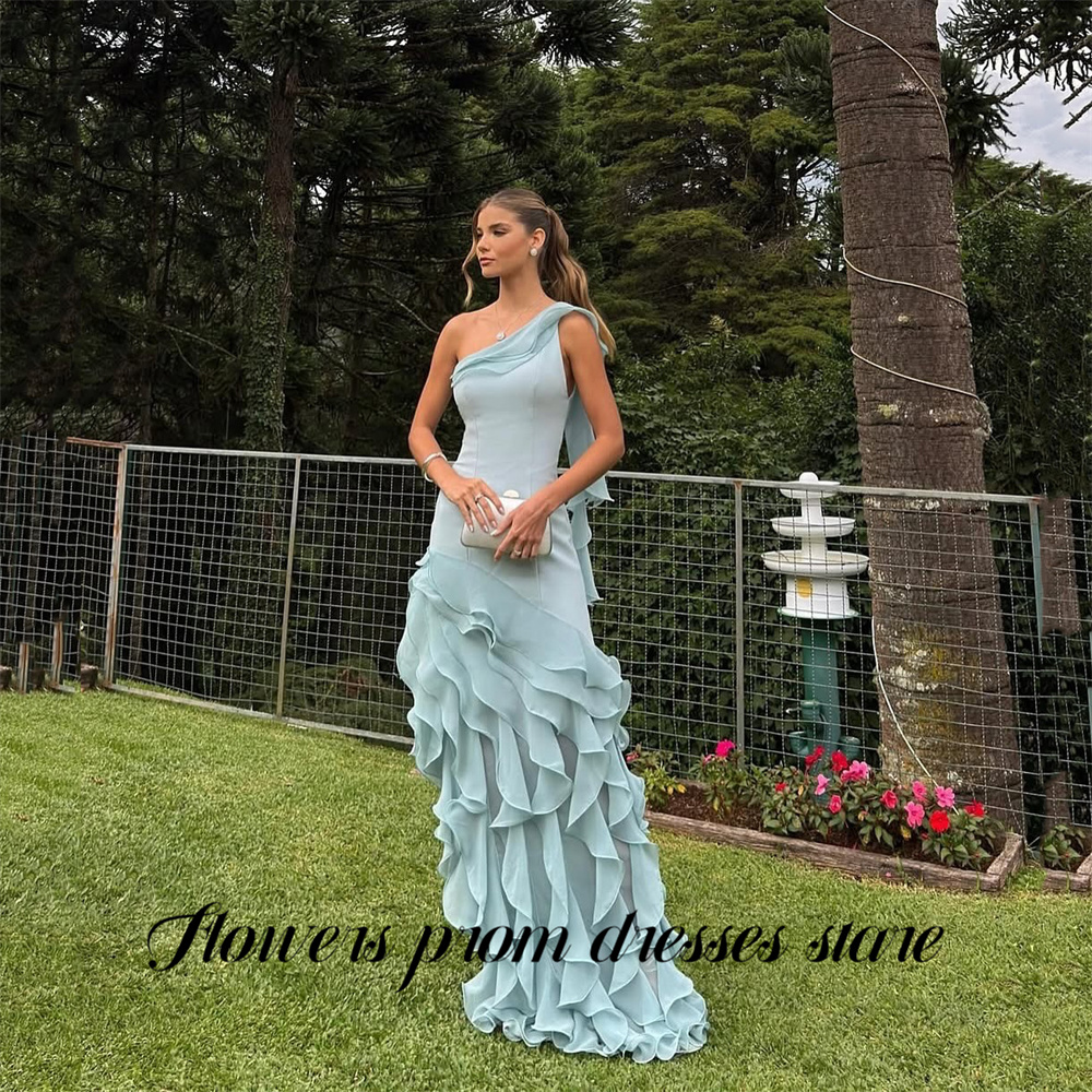 Flowers Sky Blue Party Dress L - Custom Night Sky reseña y precio