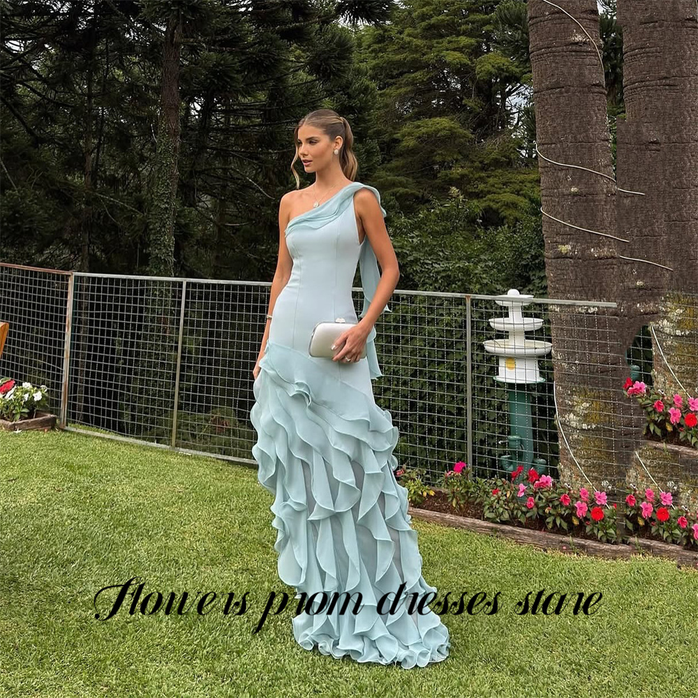 Flowers Sky Blue Party Dress L - Custom Night Sky reseña y precio